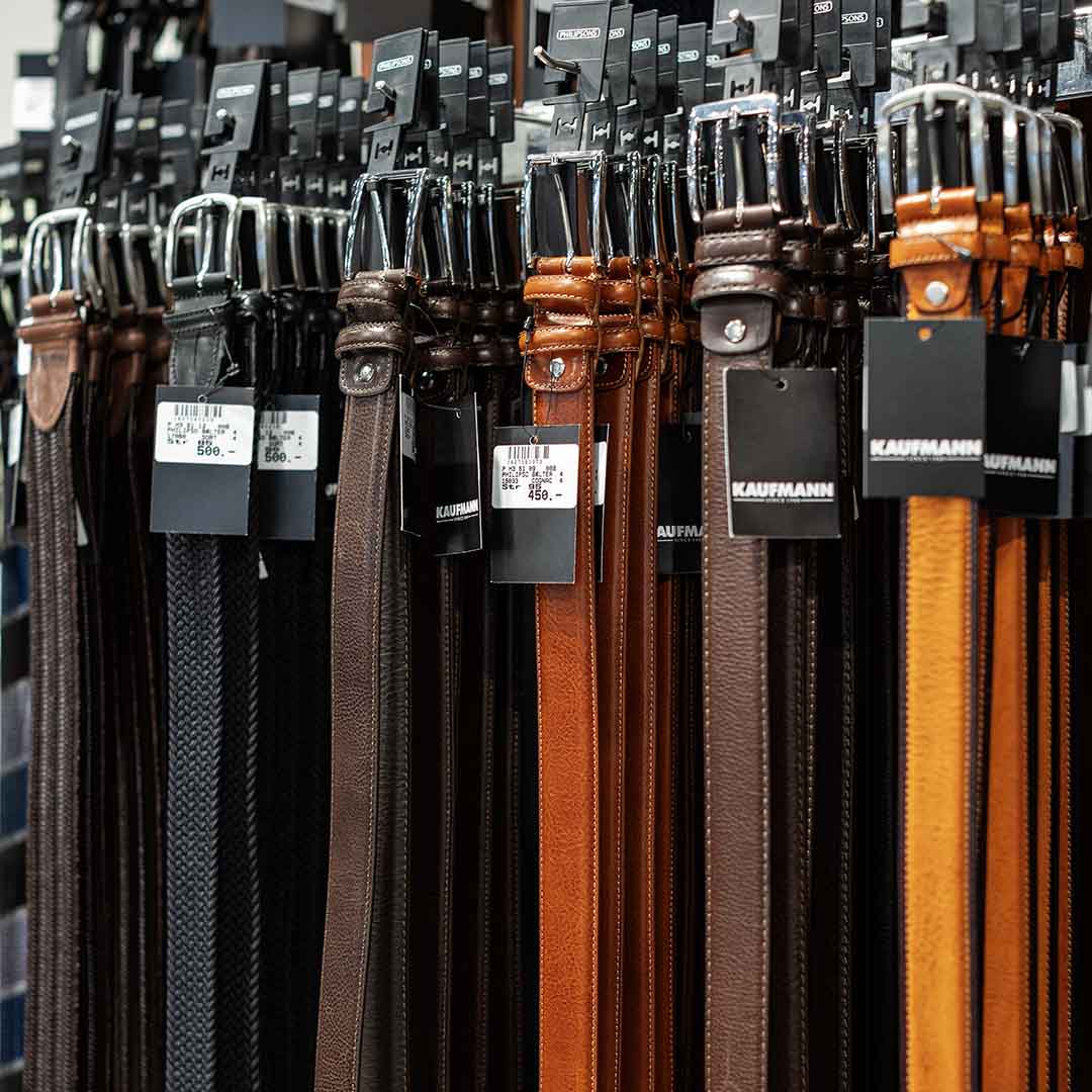 Various belts from Kaufmann in Frederiksberg.